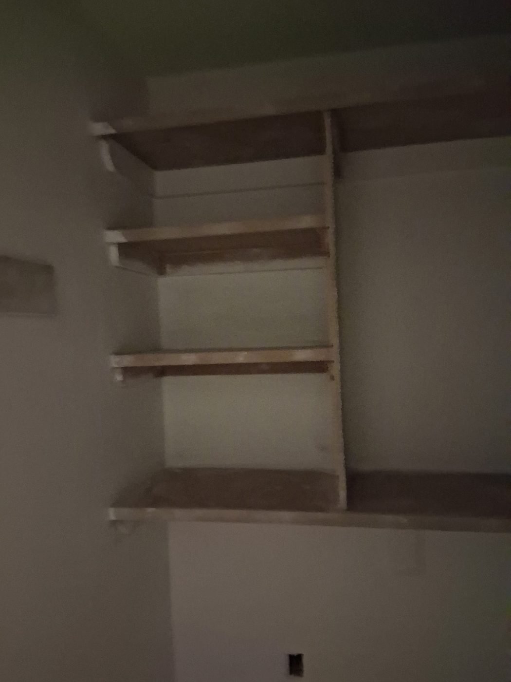 Fitted closet shelving and hanging rails